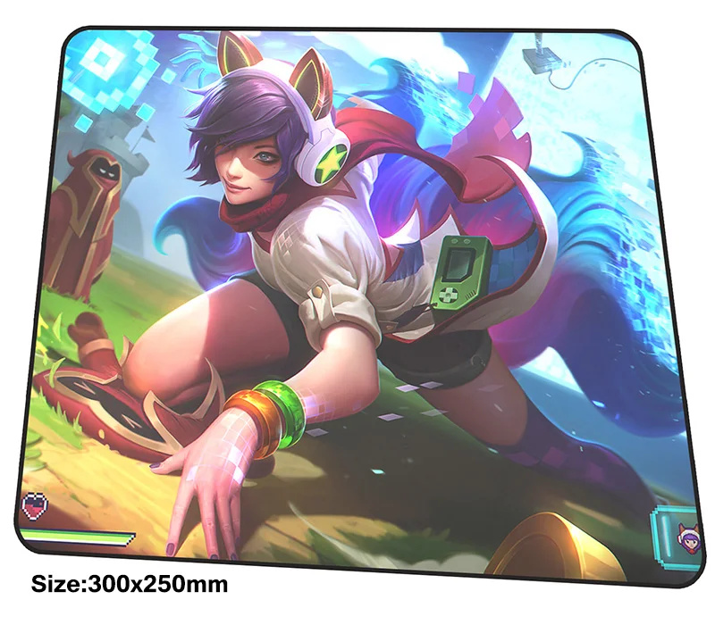Ahri коврик для мыши 300x250 мм коврики лучшие игровой геймер Новое прибытие большой с