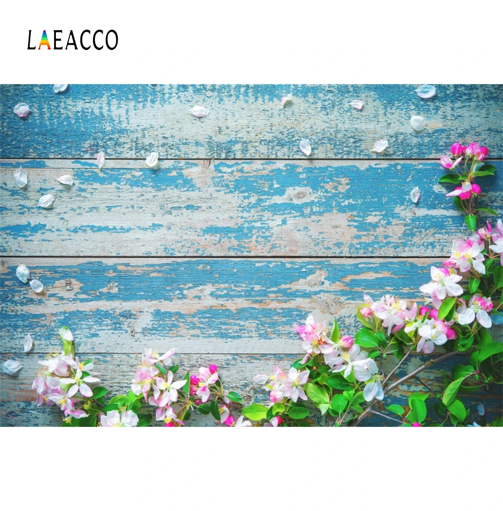 Laeacco цветок лепесток деревянная доска фон для фотосъемки виниловая Детская кукла