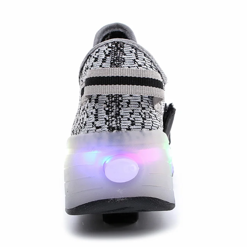 Size 29-40 Children LED light sneakers wheel boy Girl roller skate casual shoe with girl zapatillas zapatos con ruedas | Детская одежда
