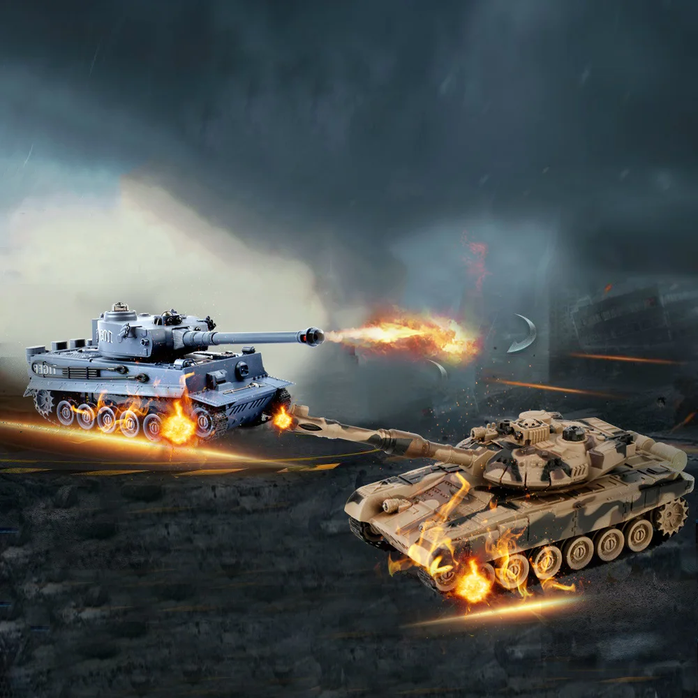 2 предмета/партия Р/У танки 27 МГц 40 9CH RTR GE Тигр 103 VS нам M1A2 дистанционного