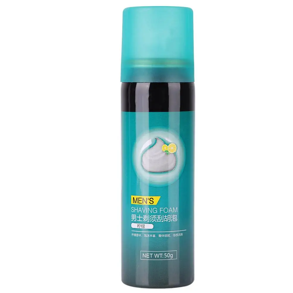 Green - lemon 3 типа, 50 г, крем для бритья, пена, Питательный Гель для бритья, смягчающий уход за бородой, чистый уход за бородой, уход за бородой для мужчин - Цвет: Green - lemon