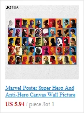 Marvel Comics плакат герои фильмов Мстители юбилей настенные художественные принты детская комната Настенный декор железный человек видение шелковое изображение