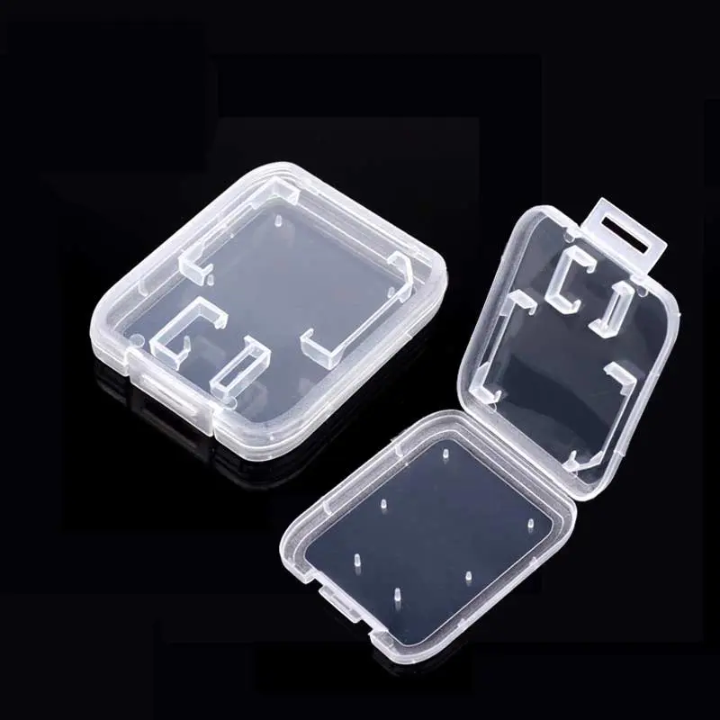 10 шт чехол для карт sd card case Прозрачный Стандартный SD SDHC microsd Дело box TF протектор