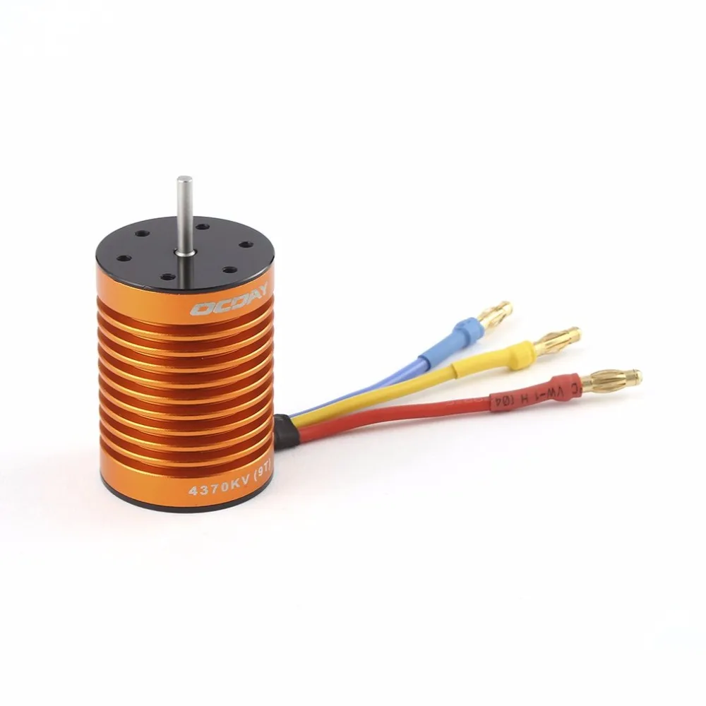 Мотор Радиоуправляемый 1:10 9T 4370KV 10T 3930KV 4P Бессенсорный бесщеточный мотор CNC для 1/10