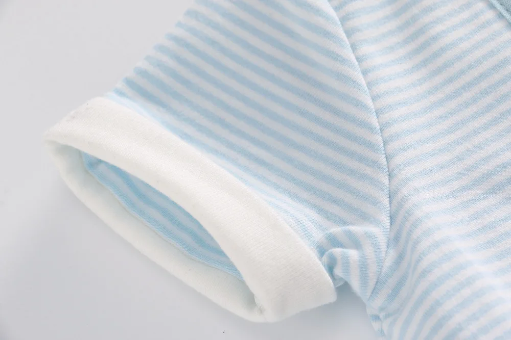 Vlinder Baby Boy Rompers clothes Newborn Summer pure cotton Pajamas Snug Short Sleeves rompers Infant Cute bowtie Jumpsuit |