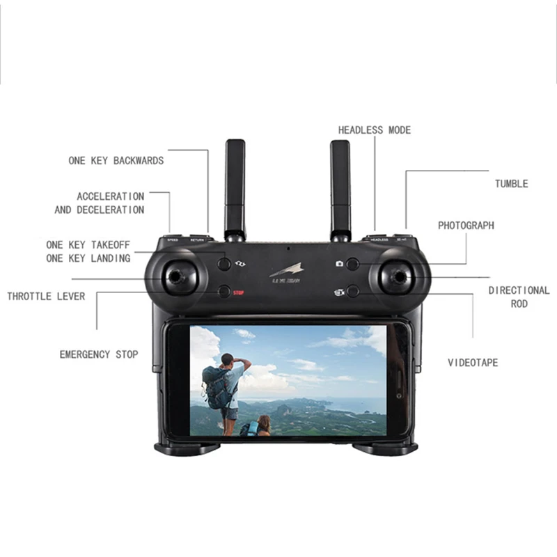 X52 0.3MP RC Дроны с камерой HD селфи Дрон 6 осевой пульт дистанционного управления