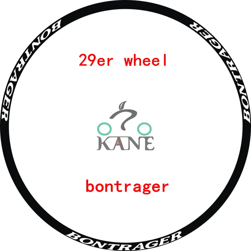 29er bontrager 12 фото/набор высечки Vinlys горный бикдиск колеса наклейки обода колеса гоночный велосипед отражающие наклейки - Цвет: 29er bontrager