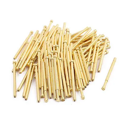 

100pcs PA125-H 2.0mm Dia 33.4mm Length Metal Spring Pressure Test Probe Needle