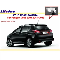 car rear view reverse camera for peugeot 2008 3008 20132016 license plate light oem auto parking cam hd ccd night vision