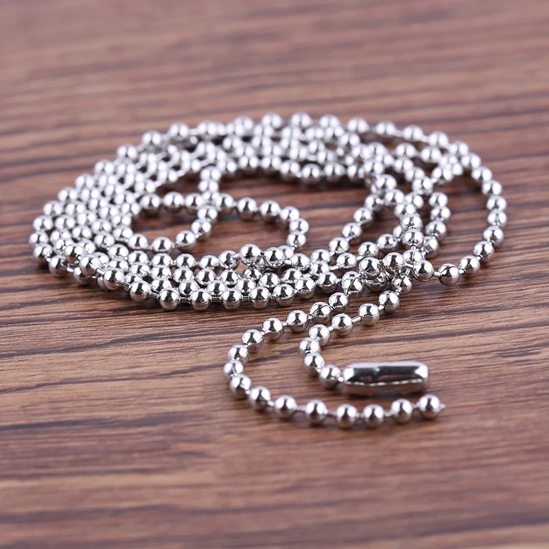 Onwear 5 шт./лот 1 мм 2 0 4 шариковая цепочка из нержавеющей стали diy ожерелье ювелирные