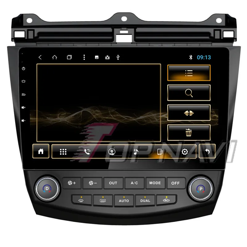 Автомобильный GPS навигатор Topnavi 10 1 дюйма Восьмиядерный процессор Android 8 для Honda Accord