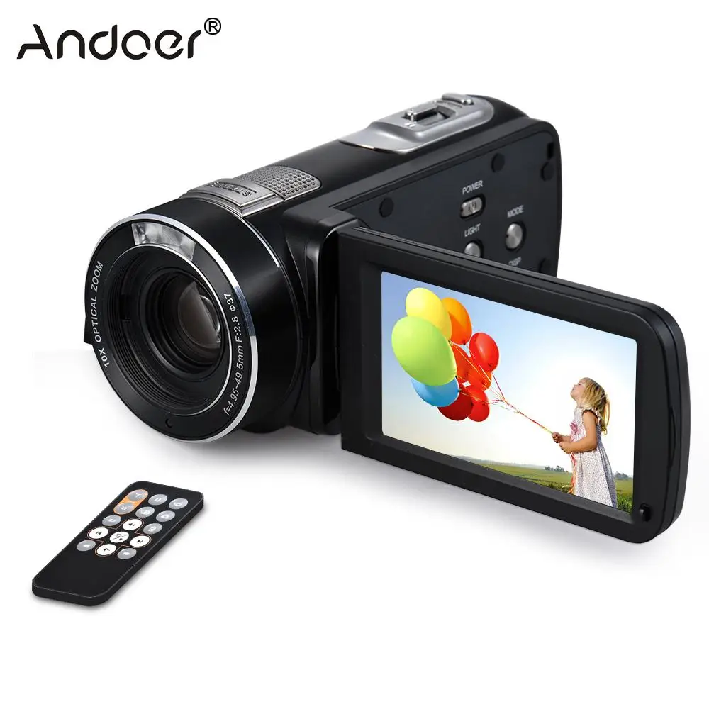 Andoer HDV Z80 3 &quotсенсорный экран цифровая видеокамера 1080 24MP с широкоугольным