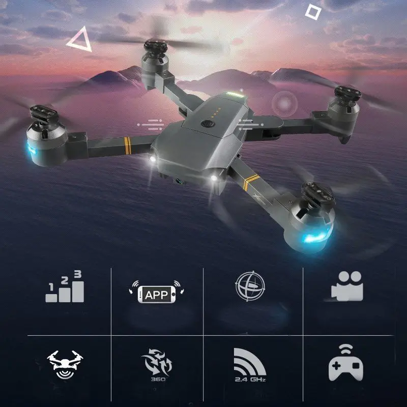 Дрон Квадрокоптер 6 осевой 4CH режим удержания высоты TX 1 Wi Fi FPV RC вертолеты 0.3MP HD