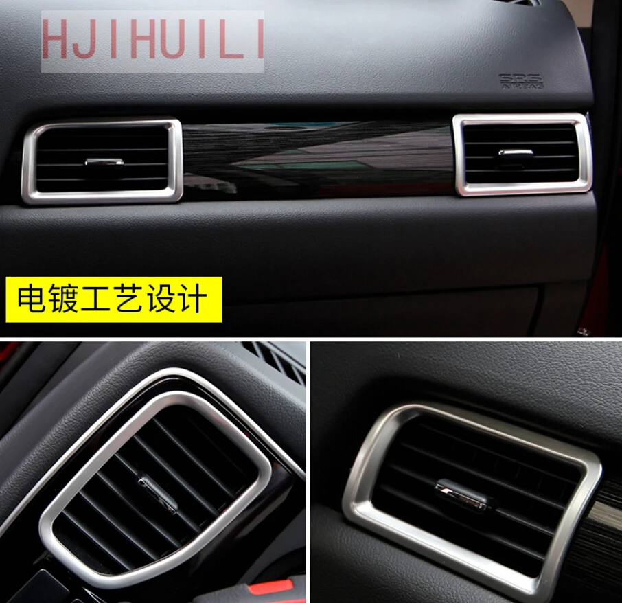 Для Mitsubishi Outlander 2016 2018 Lato AC Aria Condizionata на выходе Vent делла Copertura отделкой в Acciaio