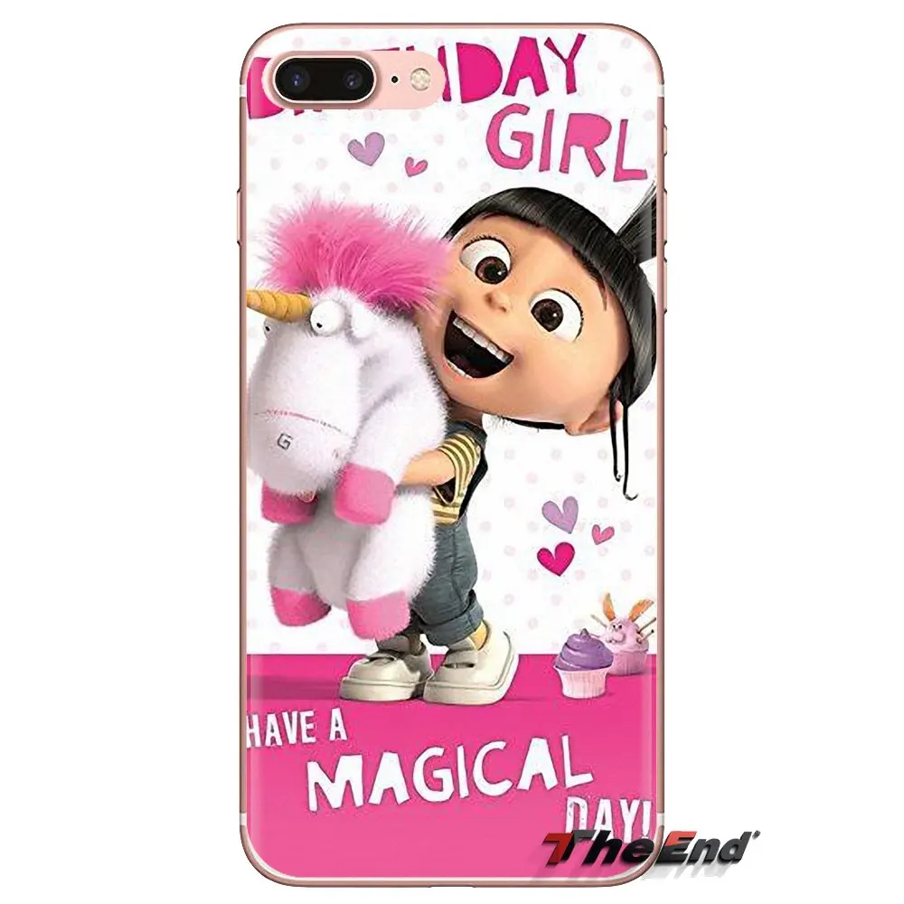 For Samsung Galaxy S3 S4 S5 Mini S6 S7 Edge S8 S9 S10 Plus Note 3 4 5 8 9 Fluffy Unicorn Agnes Minions Silicone Phone Shell Case |
