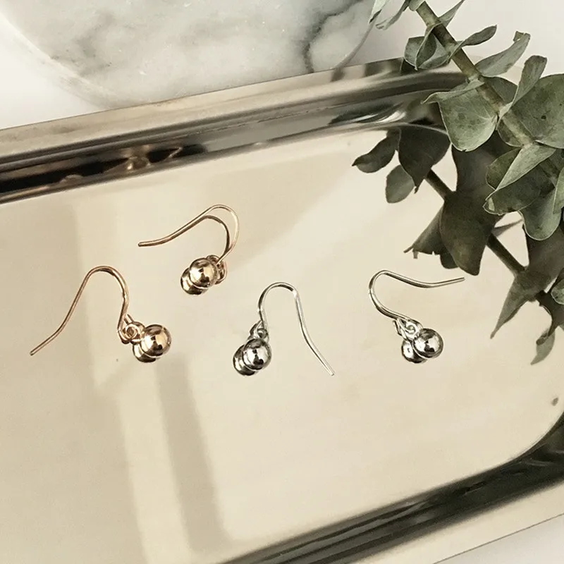 2020 Новые простые серьги модные для женщин висячие свадебные шарики ювелирные