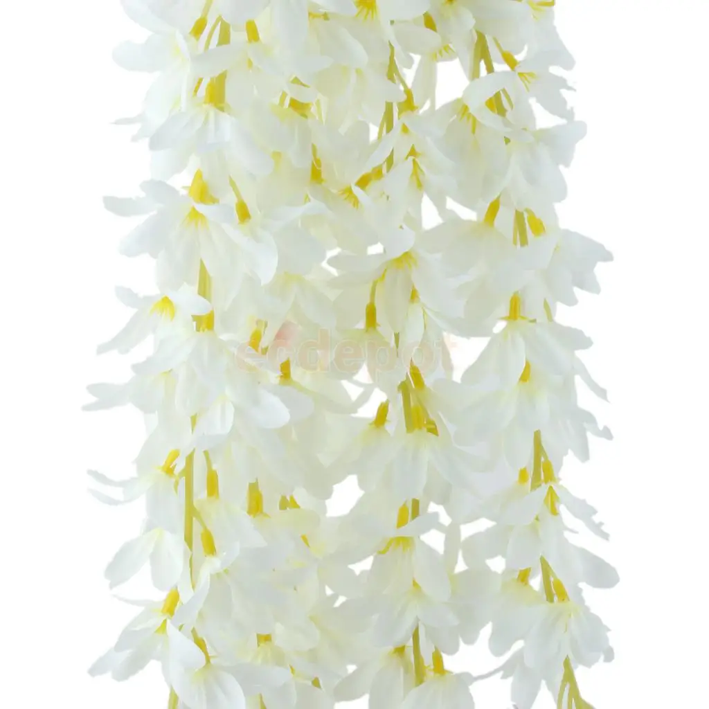 4 шт. Декоративная гирлянда из искусственных сиреневых цветов|flower garland