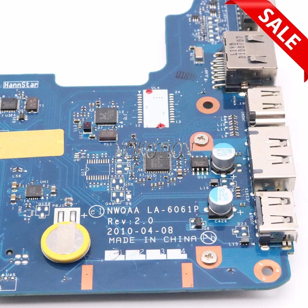 Материнская плата NOKOTION NWQAA LA-6061P k000104260 K000104250 для toshiba Satellite A660 A665 материнская