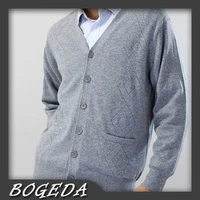 pure cashmere sweater men cardigan pockets solid gray casual style high quality natural fabric free shipping stock clearance