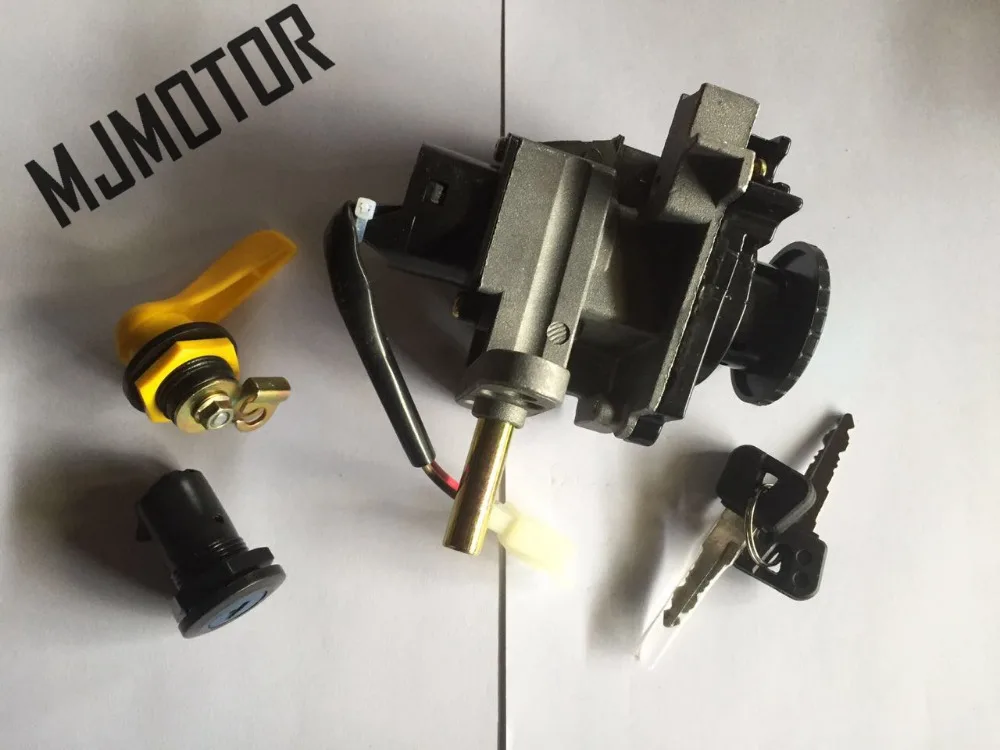 Набор ключей зажигания LH100T, замок для Yamaha Chinese Scooter Honda, запчасти для мотоциклов