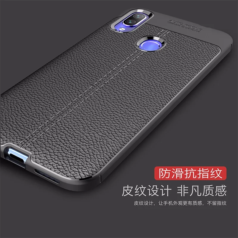 Для Xiaomi Redmi Note 7 кожаный мягкий чехол для телефона из ТПУ note Pro противоударный