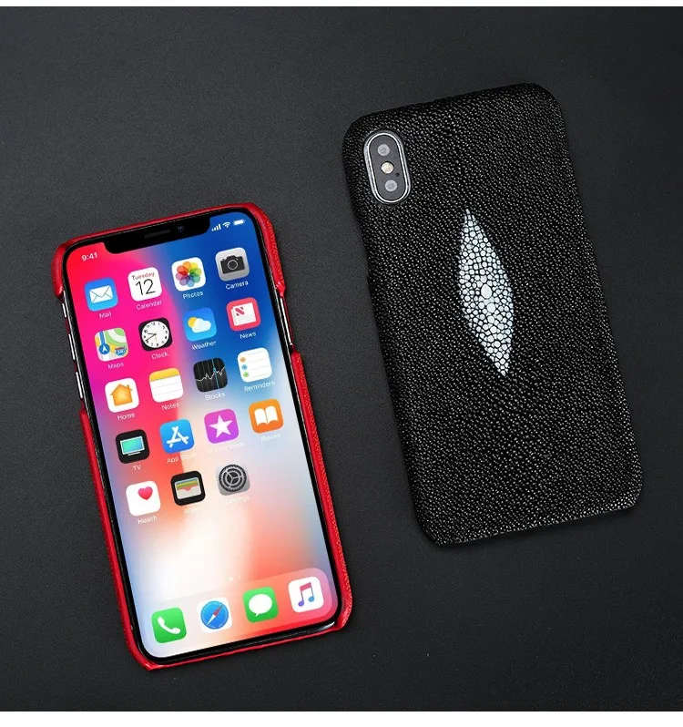 Натуральная кожа ската чехол для телефона для iphone XR X XS MAX Мода Люкс защитный чехол для iphone 7 6 8 плюс принципиально coque