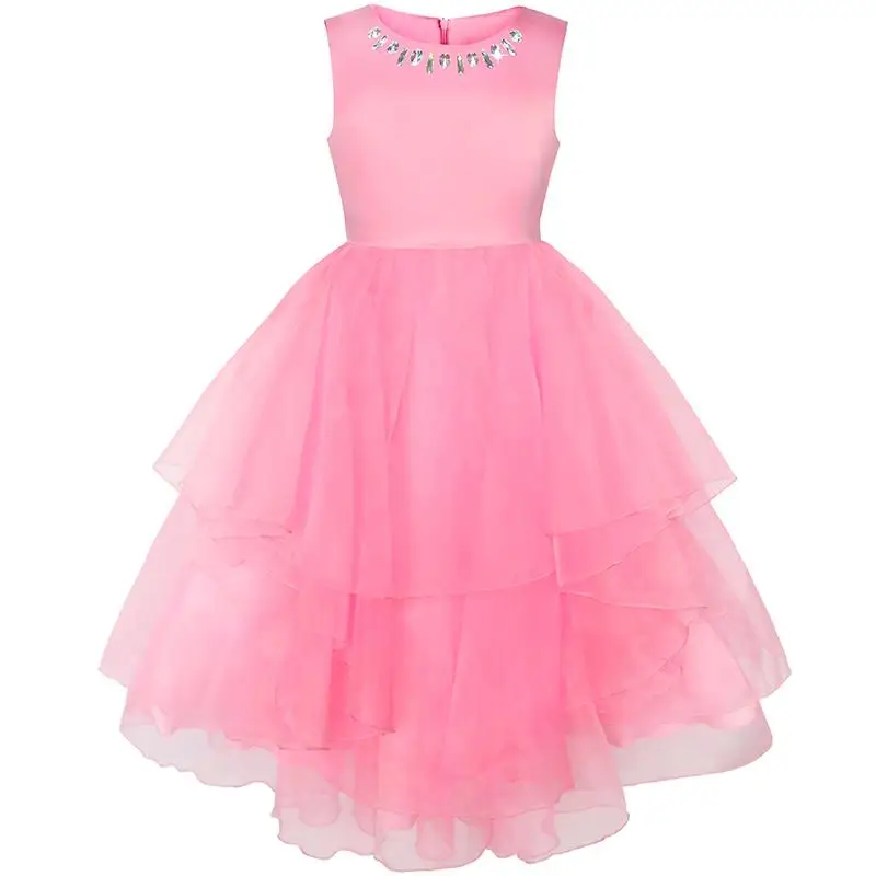 Sunny Fashion платья для девочек платье Цветок горный хрусталь Тюль Свадьба