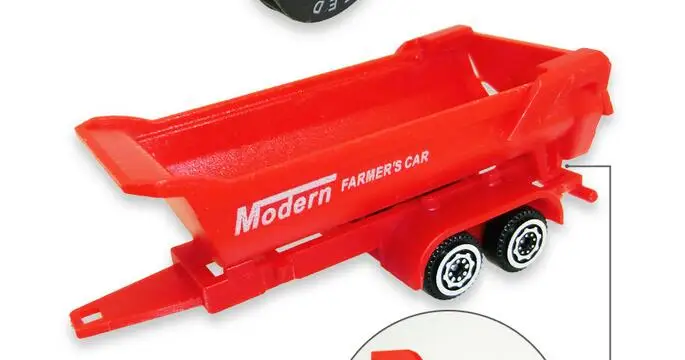 Новая модель автомобиля из сплава в коробке такси фермер автомобиль трактор