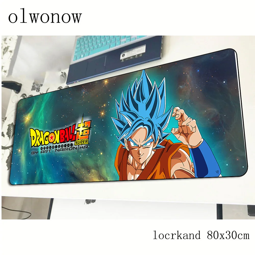 Dragon Ball Коврик для мыши с изображением 80x30 см для маленьких мальчиков подарок игровой коврик для мыши большой gamer коврик для мыши Аниме игра компьютерный стол padmouse клавиатура