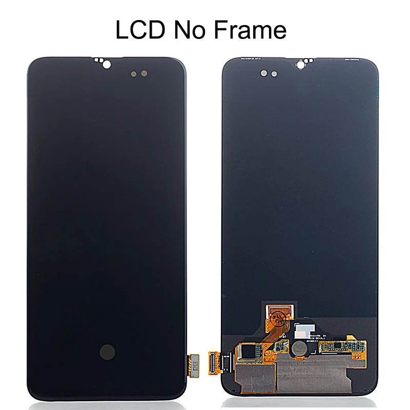 LCD No Frame Witrigs для OnePlus 6 T ЖК-дисплей кодирующий преобразователь сенсорного экрана в сборе Замена для OnePlus 6 T ЖК-дисплей - Цвет: LCD No Frame