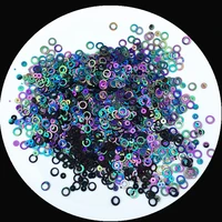 wholesale 100g amazing glitter sequin 4mm6mm ring circle round shape loose sequins for nails art or diy sewing accessories