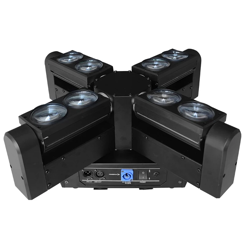 IMRELAX 8x12 Вт RGBW 4in1 светодиодный движущийся большой ветряное колесо 8 головок