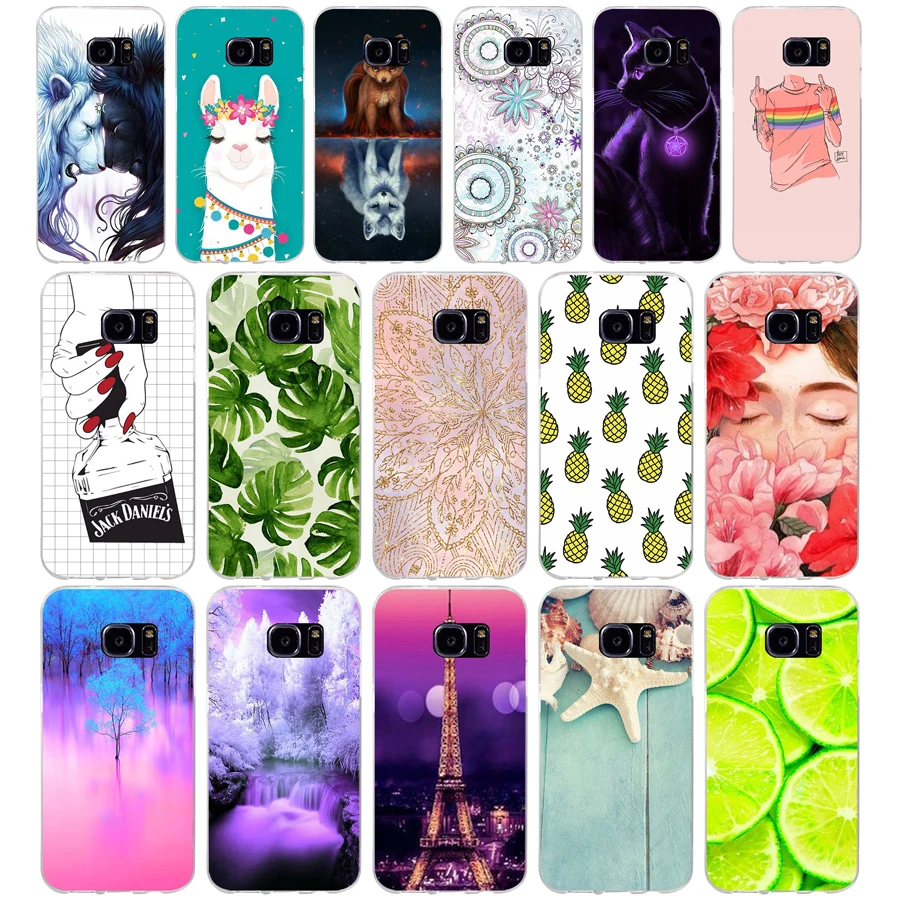 D чехол для Samsung Galaxy S7 egde S6 edge G920F i9600 силиконовый | Мобильные телефоны и аксессуары