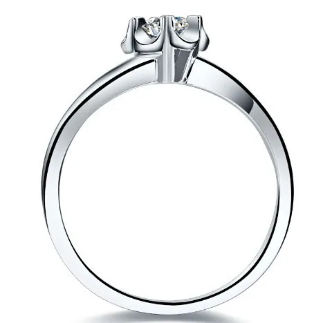 0.23Ct счастливый стиль Снежинка Форма Пасьянс NSCD имитировать алмазное обручальное