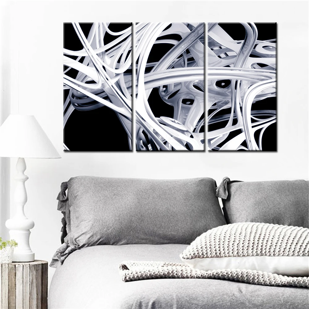 Прямая поставка бескаркасные картины из 3 предметов для гостиной настенное