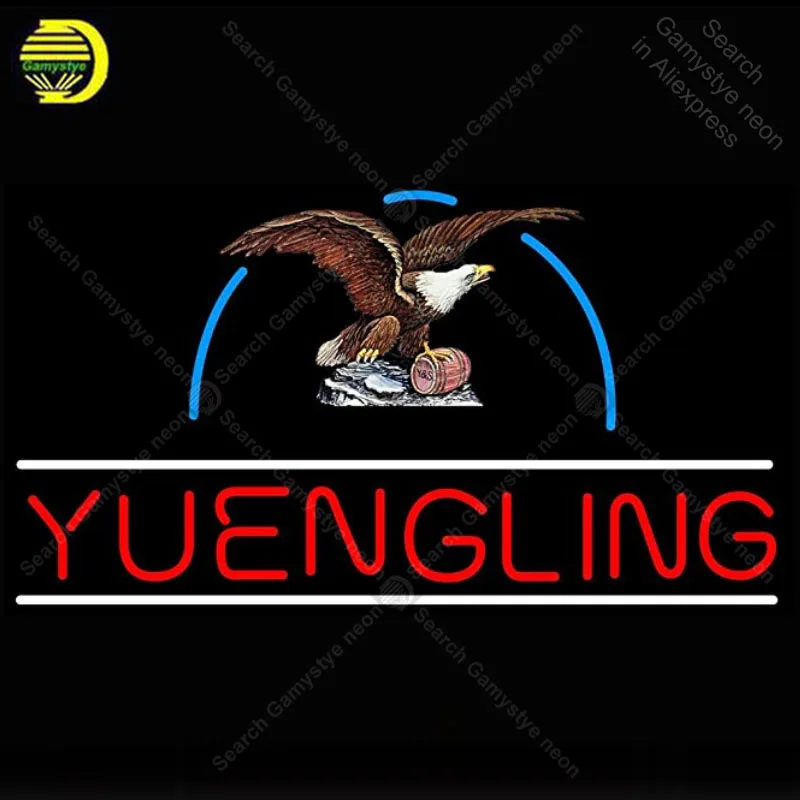 Neon Sign for Yuenglin Eagle Glass Tube Bulb Signboard decorate restaurant paint board sign Light lampara Commercial | Лампы и