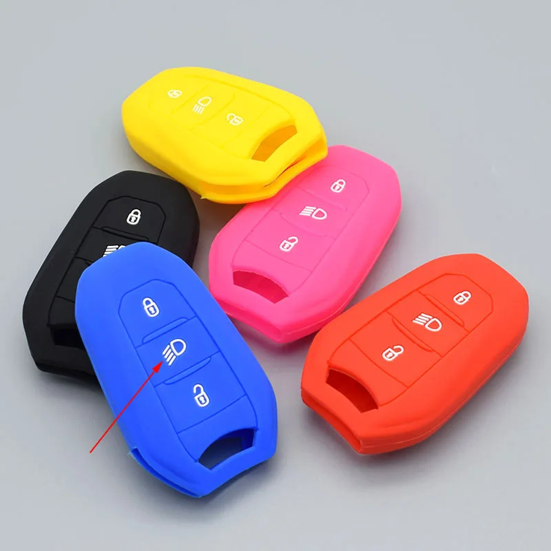 Для Peugeot 308 508 2008 3008 4008 5008 для Citroen smart remote 3 защитный силиконовый резиновый чехол