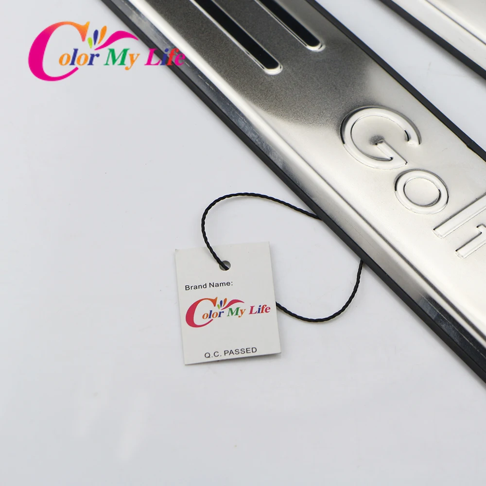 Боковая накладка на дверь из нержавеющей стали Накладка порог для Volkswagen VW Golf 7 MK7