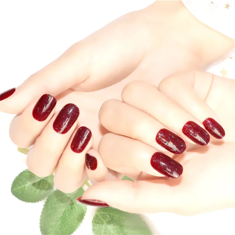 Новый дизайн хрустальные накладные ногти нажмите на полное покрытие ногтей 3D