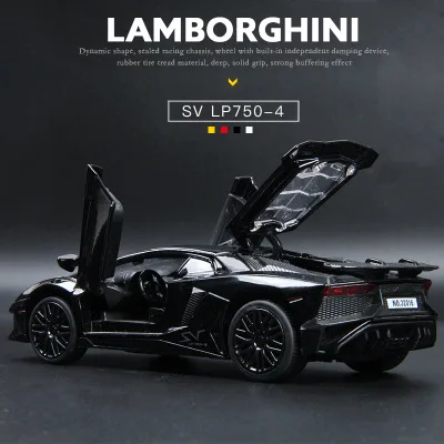 LP770 LP750 Модель литья под давлением из 1:32 сплава, автомобильный звуковой свет, игрушка для автомобиля, миниатюрная модель машинки, игрушки для детей, подарок