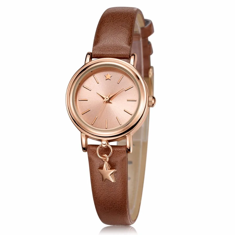 DWG 3 цвета Для женщин часы женская одежда кварц-часы маленький и изысканный PU