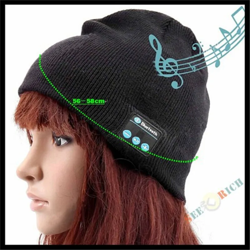 Зимняя Вязаная Шапка бини с разъемом для карт TF/SD Bluetooth V4.2|smart cap|beanie knitted hatknitted hat |
