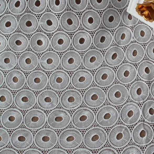 2Yards White African Lace Fabrics Guipure Fabric 2018 High Quality Nigerian Cord For Wedding Dresses | Дом и сад