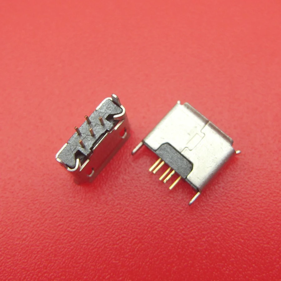 50 шт. вертикальный MICRO mini USB 5pin гнездовой seat 180 градусов jack 5P Прямой разъем