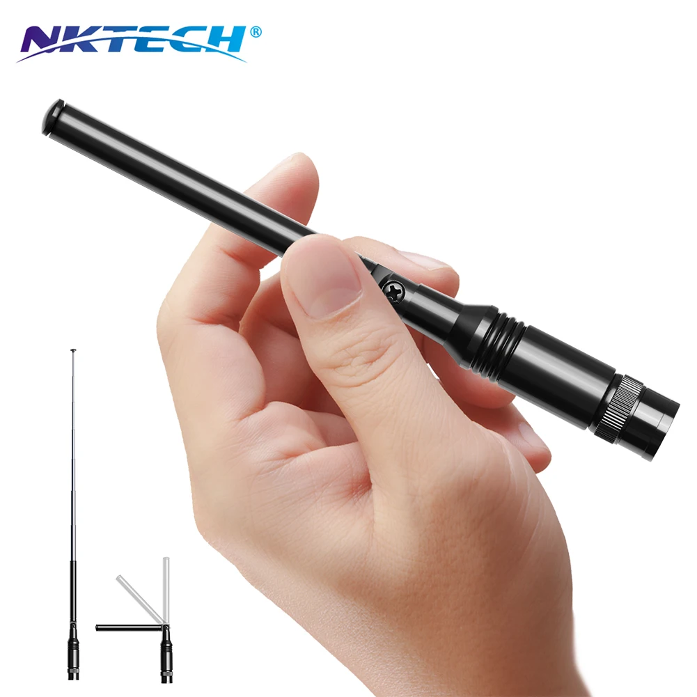 NKTECH Dual Band антенна с высоким коэффициентом усиления BNC для ICOM IC U82 W32 V85 KENWOOD TH28A TH42AT