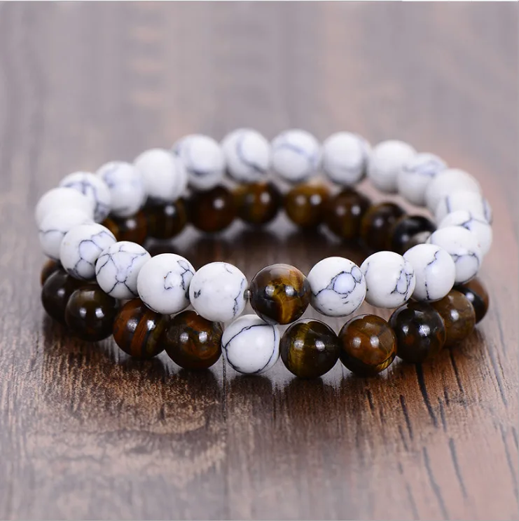 2 шт один браслет из натурального камня в ювелирном браслете мужские chram браслеты