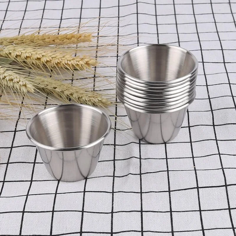 

10pcs small Korean 304 stainless steel Wine cup Tea cup 80ml