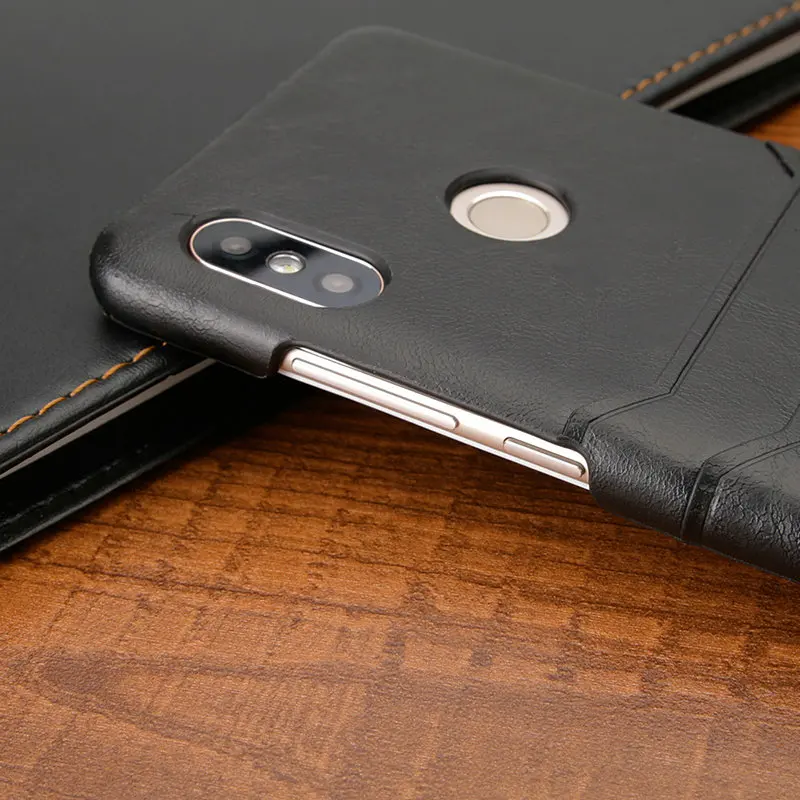Слоты для карт задняя крышка Xiaomi Redmi Note 5 Pro винтажный кожаный ПК Plus Redmi5 Coque Fundas |
