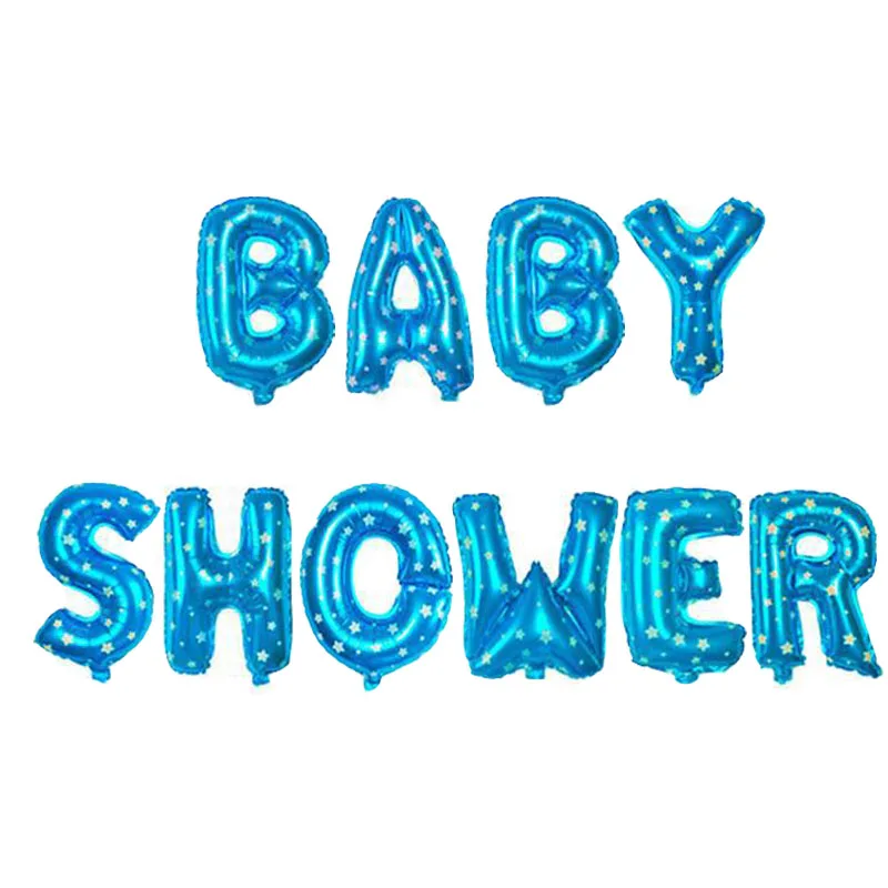 Babyshower-Blue Пол раскрывает детский душ украшения шар установить его девочка его мальчик украшения Дети партии о ребенок для ребенка душ шары - Цвет: Babyshower-Blue