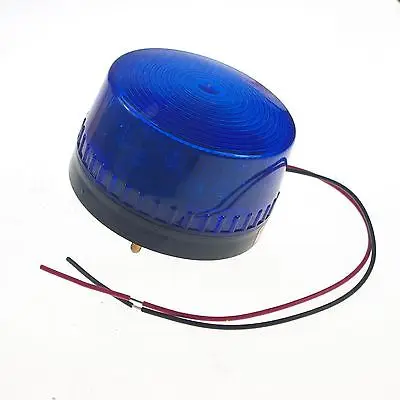

1PCS 12VDC Blue Caution Light LED Beacon Warning Signal Light Lamp Spiral Fixed